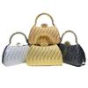 Luxury Diamond Embedded Evening Bag Fashionable Design Elegant Style Chain Purse Small Size Clutch Bag Formal Gathering