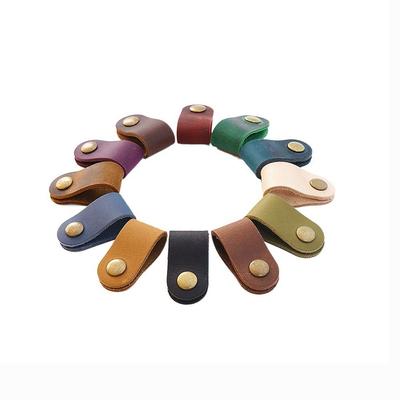 Cartoon Leather Cable Winder Mini Cord Organizer Cord Organizer Earphone Cord Winder Desktop Storage