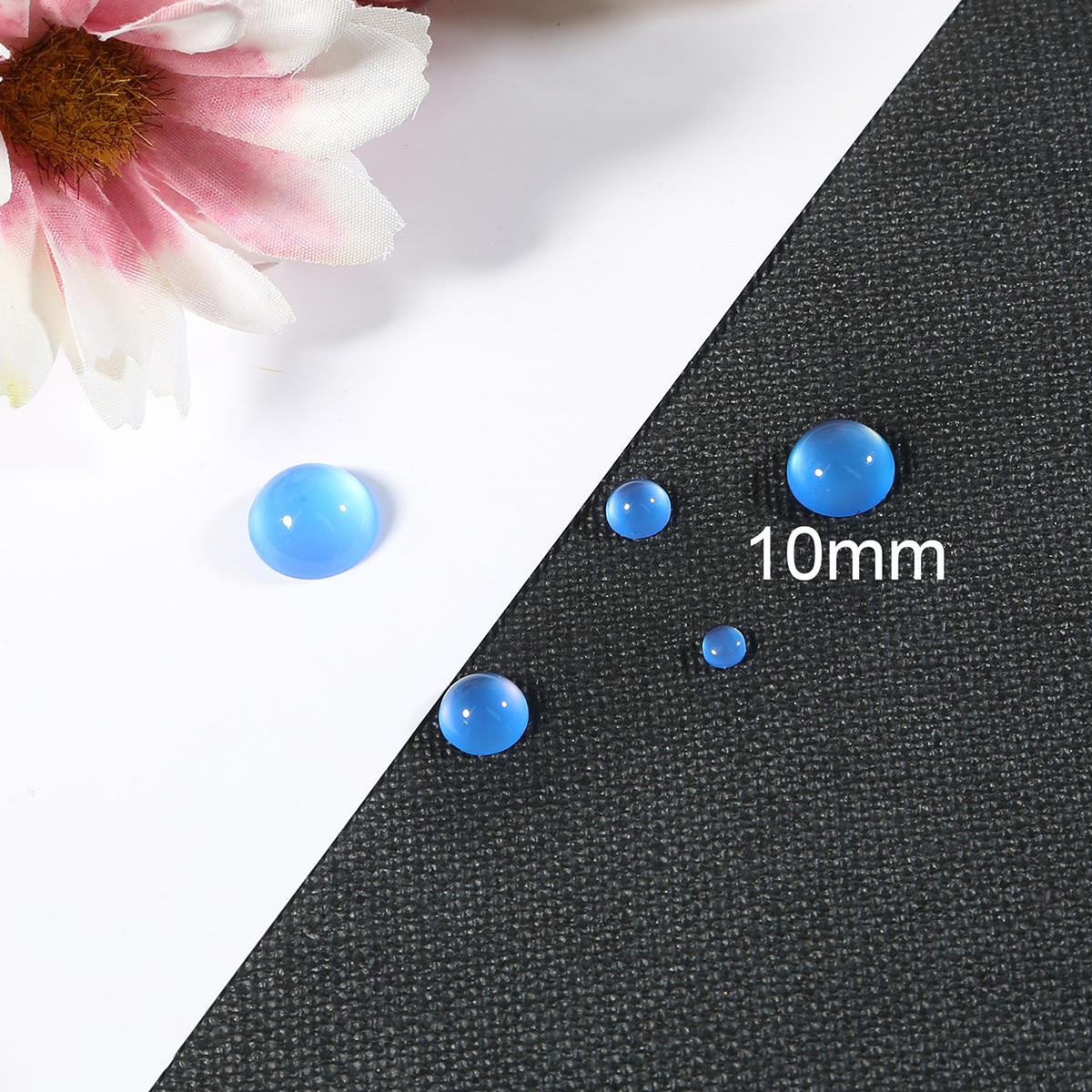 

2000-5000 шт. Круглый плоский кабошон из прозрачного стекла-спейсера для DIY швейной фурнитуры 10mm 2000pcs синий