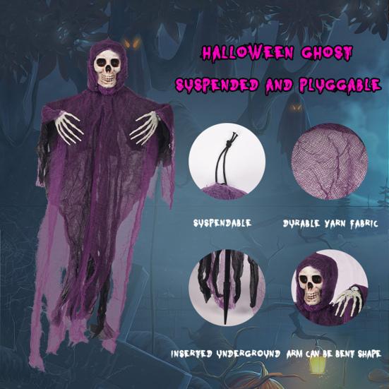 

3 Pack Halloween Hanging Ghost Decorations Festive Atmosphere Enhancer Halloween Decor for Haunted Houses Escape Games