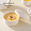 Onlycook 4-inch Ceramic Steaming Bowl with Lid