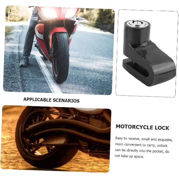 BESPORTBLE 1pc Disc Brake Lock Brake Lock Disc Brake Lock for Motorcycle Wheel - Alarm Aluminum Alloy Scooter