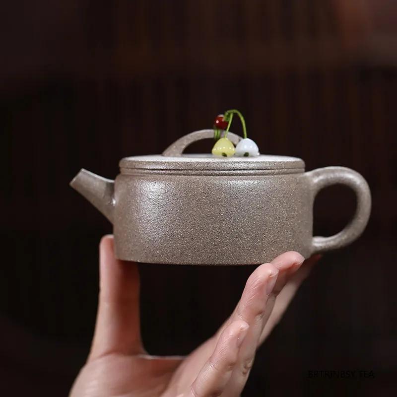 180ml Chinese Yixing Purple Clay Teapot Household Handmade Tea Pot Tradition Beauty Kettle Teaware Zisha Tea Set Accessories