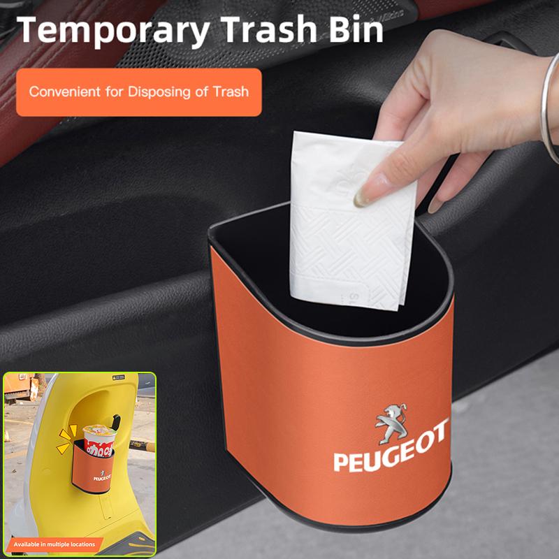 Car Door Storage Bucket Mug Drinks Umbrella Storage Accessories For Peugeot 3008 308 2008 508 607 406 407 307 301 408 5008 4008