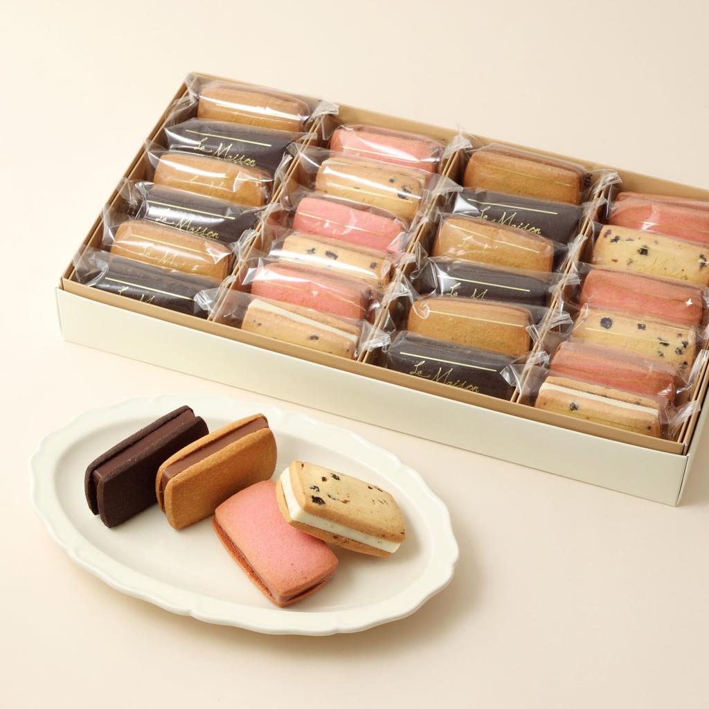 Maison Chocolat Sandwich 24 pieces Chocolate Sweets Individually wrapped Midyear gift Present [La Shirokane]