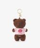 Afternoon Tea Living JR47 KeychainChain, Plush CharmGoing OutKITKAT Heartful Bear, Brown