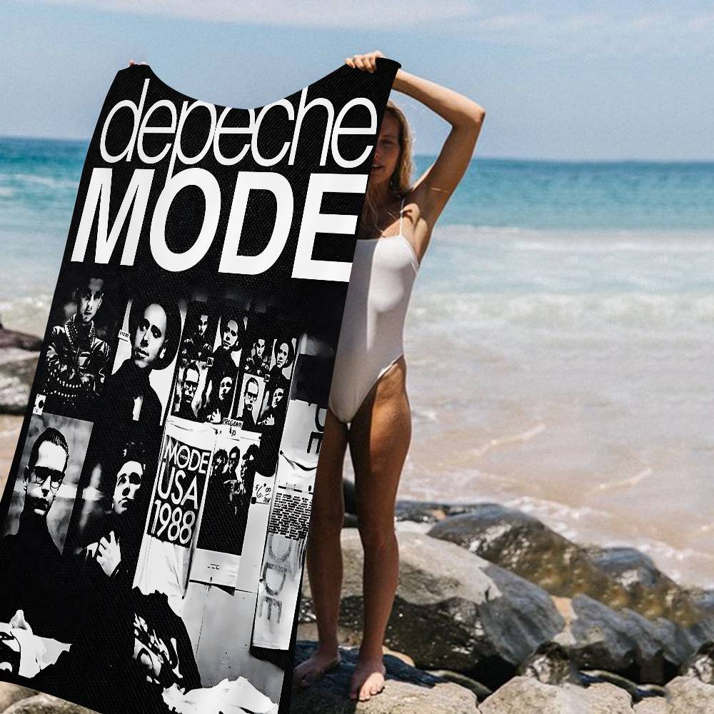 D-Depeche Mod Beach Towel Colorful Bath Towels For Girl Microfiber Quick Dry Custom Sand Free Beach Yoga Spa Gym Pool