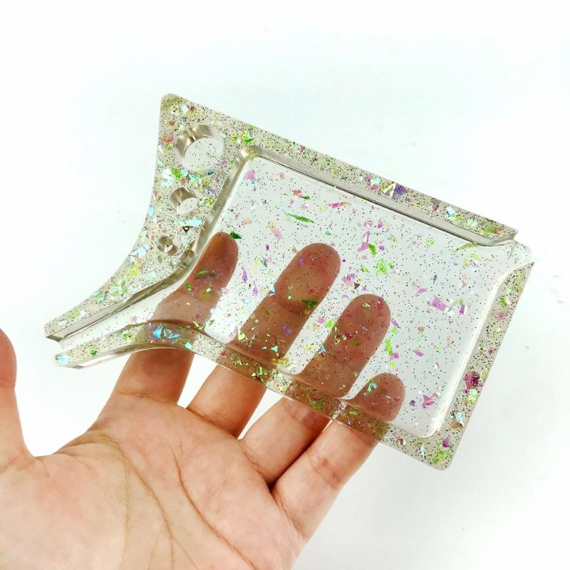 Epoxy Resin Mold with Disc Makeup Reel Cosmetic Silicone Mold Storage Tray Resin Mold for Diy Decorative Jewelry Tools