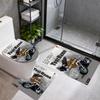 Harleydavidson Motorcycles Customize Your Name 3Pcs Bathroom Mat Set Toilet Lid Cover Ushaped Foot Mat Nonslip Floor Mat Decor For Bathroom