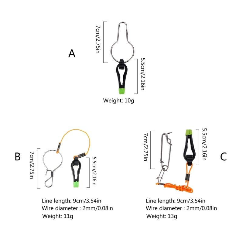 Mini Power Grips Board Release Snap Clip Clamp Fishing Downrigger Line Release Fishing Line Accessories Durable