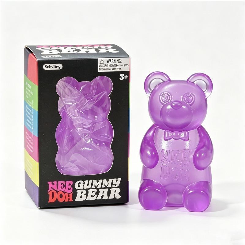 Schylling Needoh Jelly Hops Gummy Bear Squeeze Stress Relief Fidget Relax Toy Sensory Nee Doh For Adults Adhd Non-Toxic