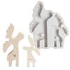 Lovely Reindeer Silicone Mould Christmas Elk Candle Molds Handmade Ornament Molds Casting Molds for Table Decoration