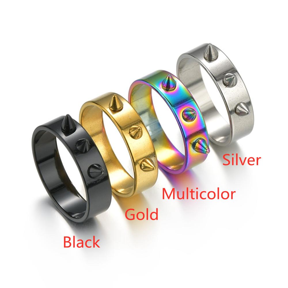 Gotický prsten z nerezové oceli v punkovém stylu Pánské a dámské Thorn šperky Rock Hip Hop Studentské prsteny