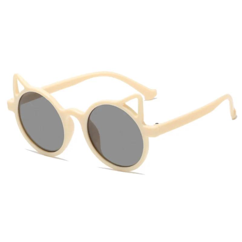 2025 Little Cat Shaped Sunglasses Outdoor Cute Sun Protection Beach Boys Girls Sun Glasses Shades Eyewear UV400 Oculos