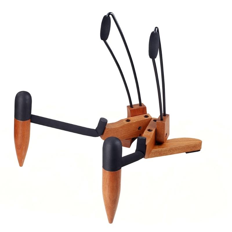 Folding Ukulele Holder Vertical Small Musical Instrument Stand Concert Portable Wood Small Guitar Stand Enduring