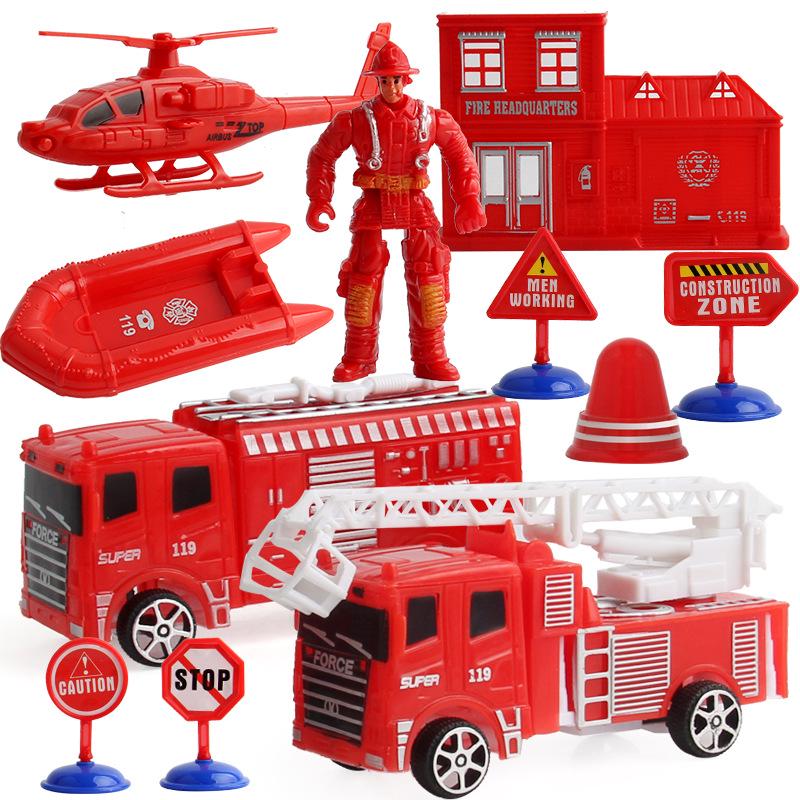 Pull Back Toy Mini Simulation Engineering Vehicle Set Excavator