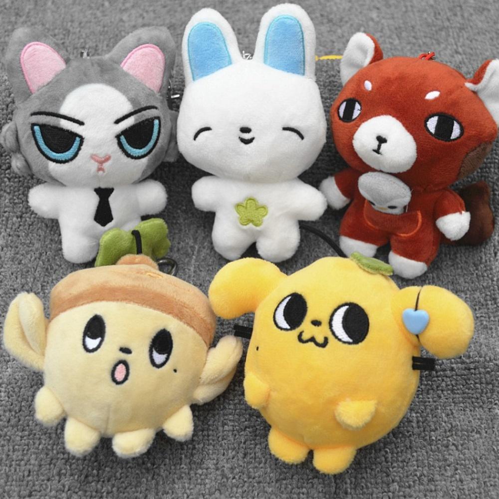 10Cm Plush Keychain And2Ble Zhanghao Ricky Han Yujin Fans Pop Up 3D Cartoon Pp Cotton Soft Embossed Plush Toy Fans Bag Charms