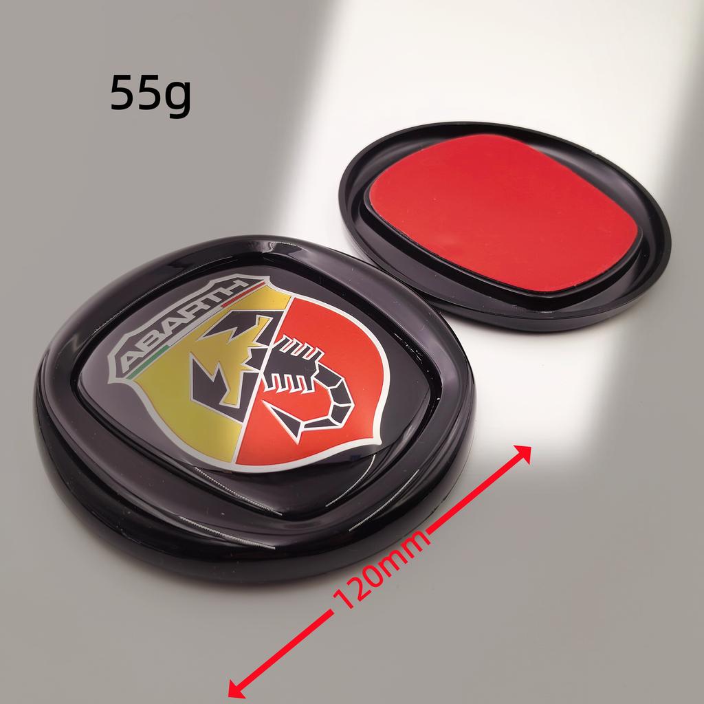 Car emblem 8.5cm 9.5cm 10cm 12cm 85mm 95mm 100mm 120mm Car Hood Front Bonnet Grill Rear Trunk Emblem Logo Badge For FIAT Abarth