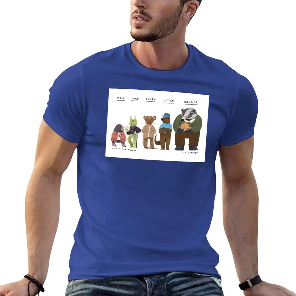 Wind in the Willows Characters T-Shirt hippie clothes T-shirt short oversized t shirt sports fan t-shirts t shirts