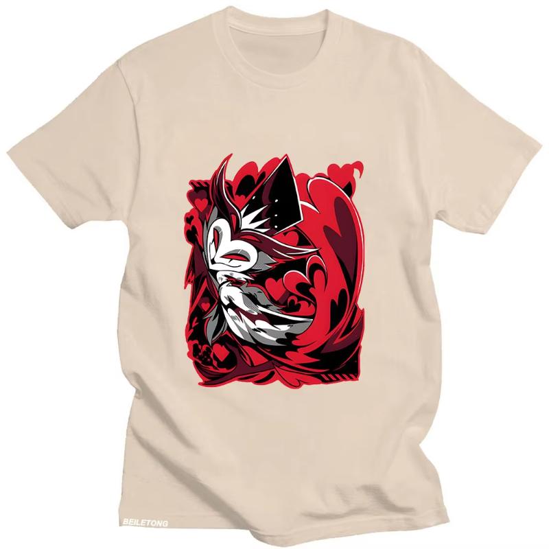 Helluva Boss Tshirt Cartoon Print Harajuku Kawaii Teeshirt Short Sleeve Cute High Quality Tshirt Camisetas Oneck Soft Clothes