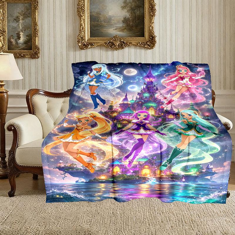 1pc Kpop Demon Hunters Blanket, Cozy Printed Throw Blanket, A Heartfelt Gift for Your Family and Friends