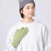 Ryuzu Knit Hand Warmers for Smartphone Gray [shesay] 3-Finger Mittens, Women, Compatible, Fingerless, Warm, Windproof,