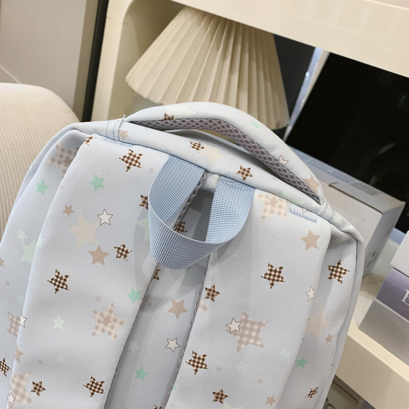 Five-pointed Star Backpack Large Capacity Printed Backpack Student Schoolbag