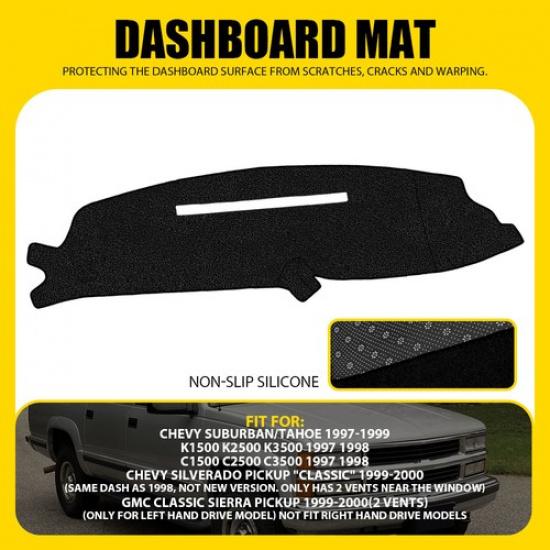 Cover Dash Dashboard Dashmat Mat for Chevy C1500 Silverado 97 C3500 C2500