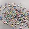 100 Pcs Sparkle Glitter Colorful Mini Nail Crystal Diamonds Round Flat Bottom Nail Art Rhinestones Decoration Manicure Charms