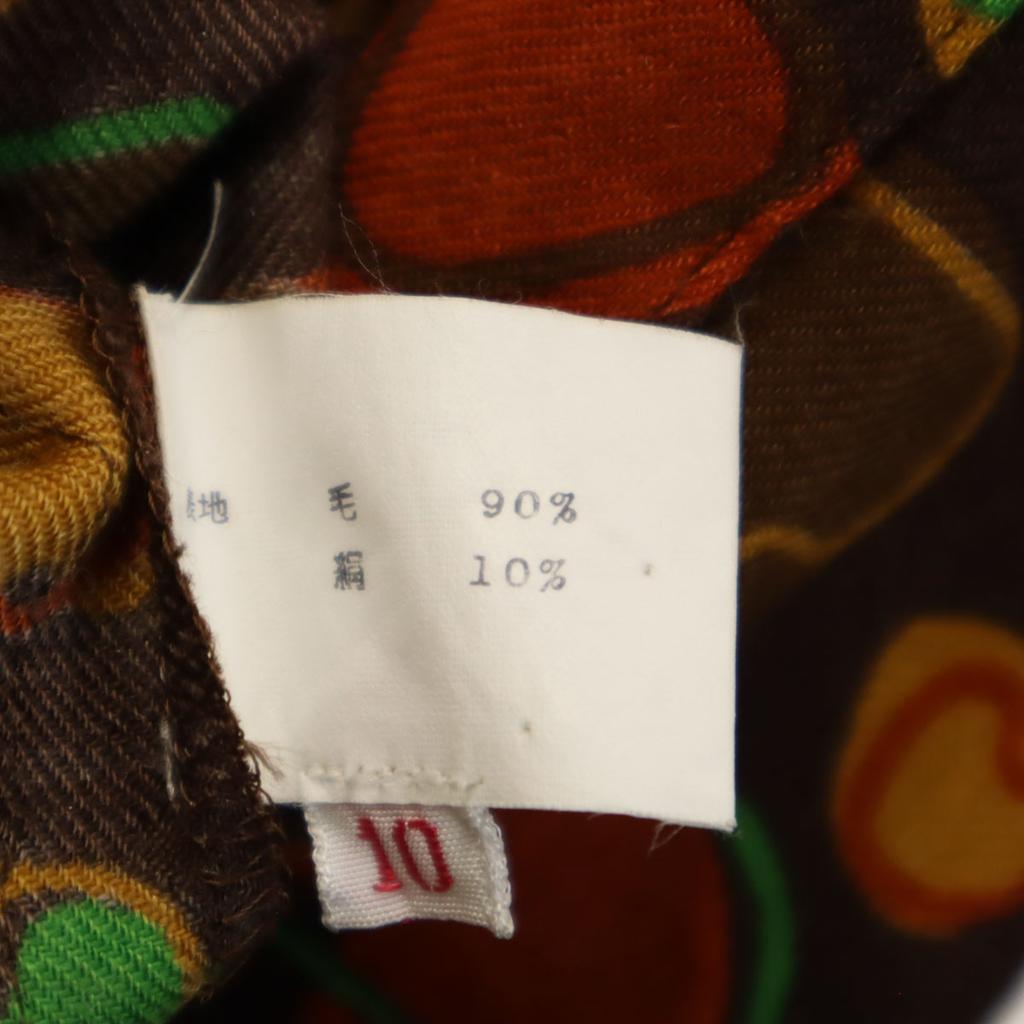 GIVENCHY 90s Silk Blend Old Long sleeve shirt 10 Brown Women Used