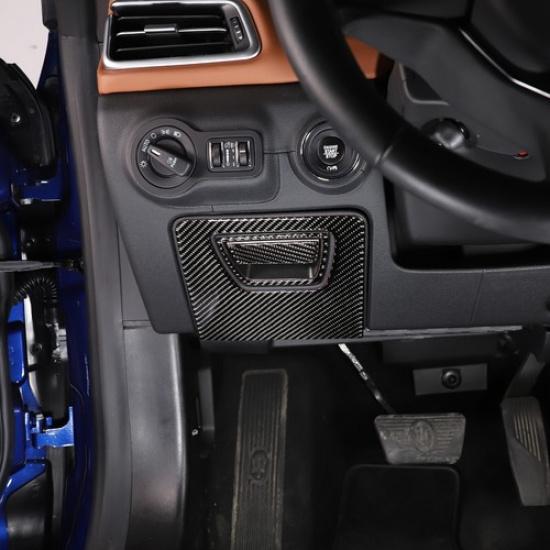 Carbon Fiber Main Driver Storage Box Panel Cover For Maserati Ghibil 2014-