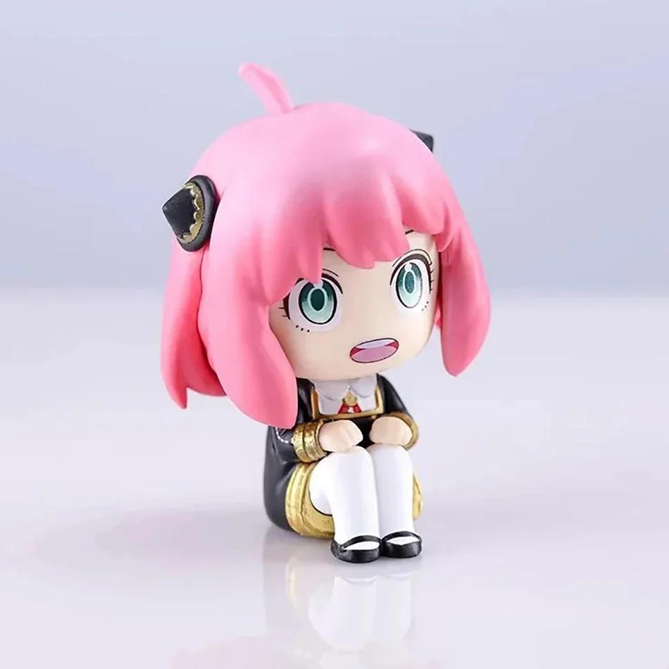 2pcs Hot Spy Family Anime Peripheral Statue Anya Cosplay Figure Ended Interchangea Model Desktop Decoration Gifts X Poseable Articulated Scale