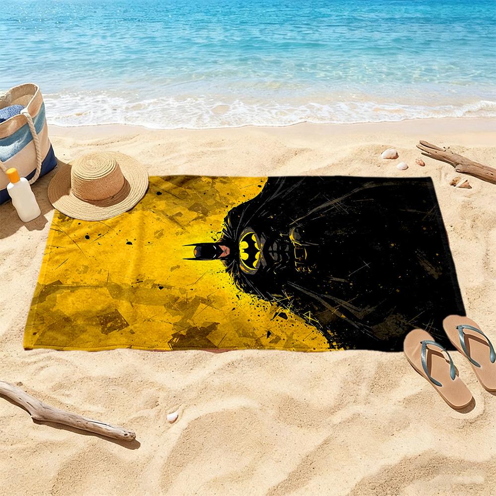 Batman: Dark Knight Artwork Beach Towel Super Soft & Absorbent Comfortable Lightweight