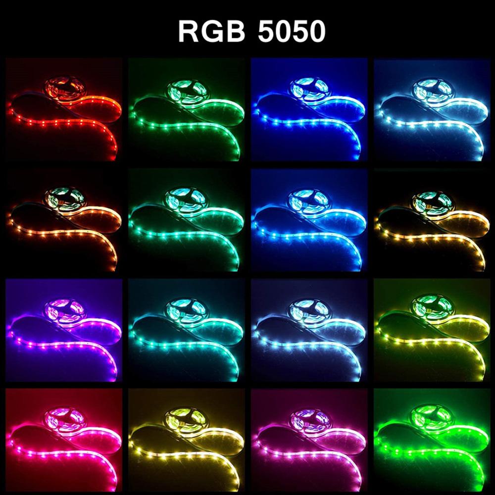 5V RGB 5050 LED-Lichtleiste USB-Infrarot-Fernbedienung Flexible Lampe Klebeband Band Diode Für Festival Party TV Schreibtisch Schlafzimmer