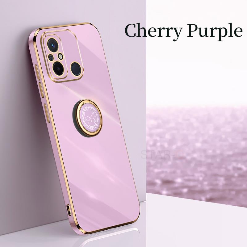 

Чехол-держатель для телефона для Xiaomi Redmi 12C 12 C 10C 9C Nfc, модное роскошное покрытие, силиконовая подставка, задняя крышка, Funda Redmi12c redmi note 12 4g