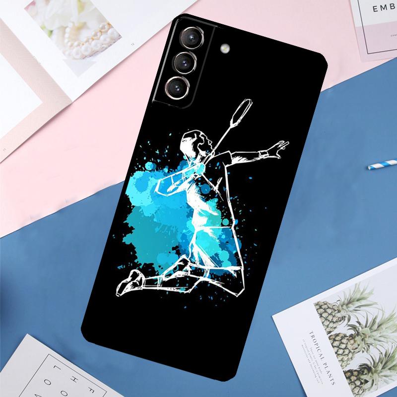 Badminton Sport Case For Samsung Galaxy S24 Ultra S20 S21 S22 S23 S25 Ultra S9 S10 Plus S25 FE Back Cover