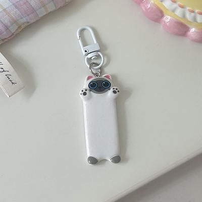 1 Stück Kawaii Cartoon Tier Rucksack Anhänger Niedlich Suche nach einer Umarmung Katze Schlüsselanhänger Süße Auto Schlüsselanhänger Für Kinder Geschenk