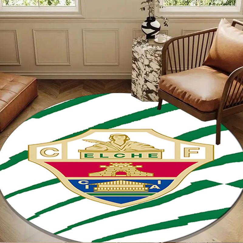 Football Elche Crest Design Round mat Home Decor, Chair rug For livingroom,Bedroom, doormat home decor Birthday Gift Christmas Gifts