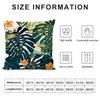Palm Leaves Cushion Cover Soft Plush Fabric Double-Sided Printed Sofa Cushion Cover For All Seasons Home Decor Gift
