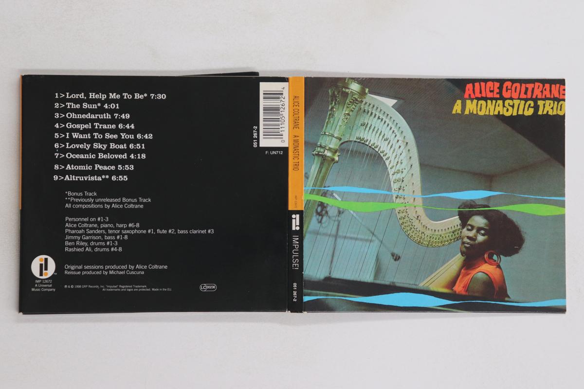 

CD ALICE COLTRANE - A Monastic Trio IMP12672 IMPULSE Europe Jazz Used
