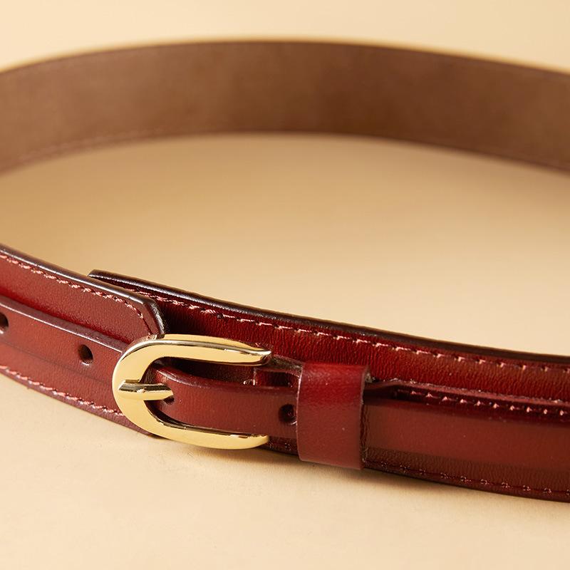 Gürtel für Damen Mode Dünne Gürtel für Damen Neuer Stil Röcke für Damen Kleider für Damen Dekorative Glatte Schnallen für Damen Riemen