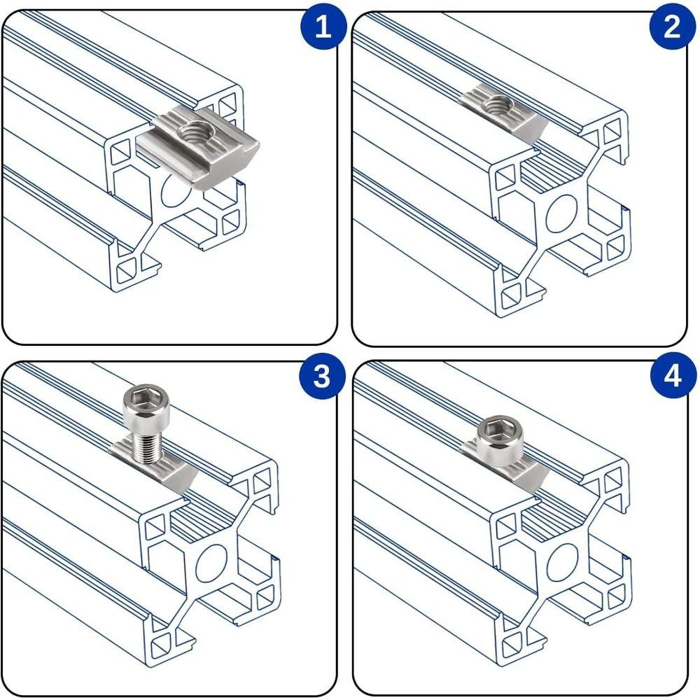 20pcs/bag Reliable Connection European Standard Aluminum Profile Fasteners Cup Head Screws  Assembly