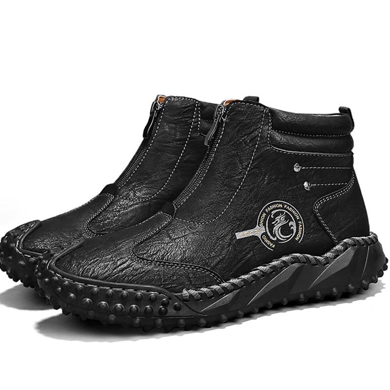 Autumn/ Winter Genuine Leather Men Shoes Waterproof Outdoor Men Boots Comfortable Men Walking Hiking Boots