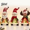 Kardan Adam Tatil Süsü Işıklı Noel Bebek Dekorasyonu Sevimli Peluş Noel Baba/Kardan Adam/Ren Geyiği Figürü Yaratıcı Şömine Dekoru ile Sıcak LED Işık