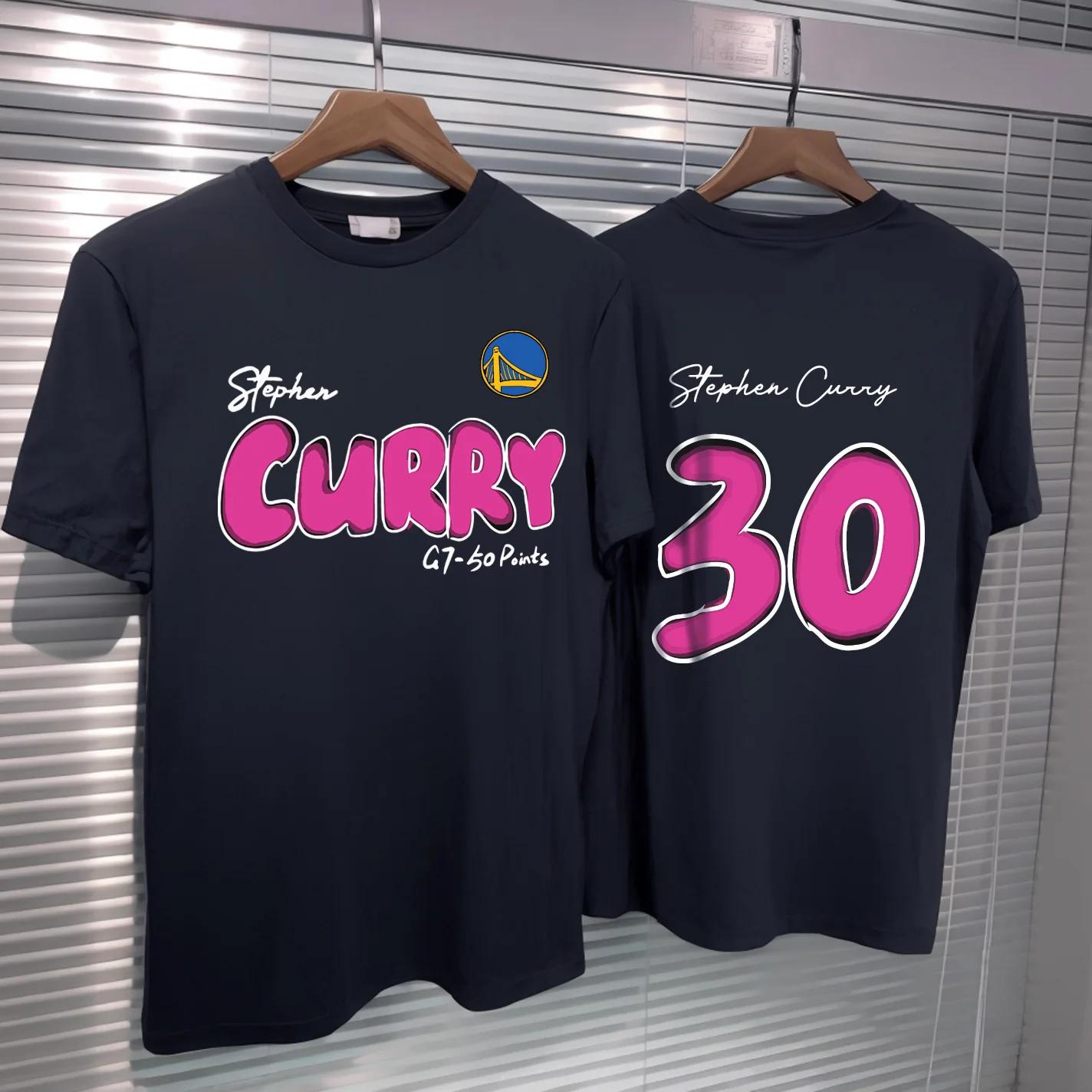 

Преппи Стеф Карри Детский Хлопок Широкий Вырез Хлопок Без Деформации Хлопок Баскетбольная Футболка с Коротким Рукавом Новая Принт из Чистого Хлопка Супер Эластичная S