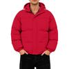 Men's Oversized Casual Down Jacket With Long Sleeves And Hood