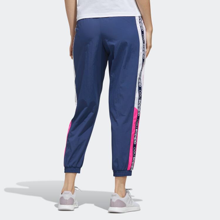 adidas Calça Jogger de Tricô com Cordão e Estampa de Logo Neo Label Feminina Azul Tech FN6546