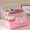 Foldable Hairpin Storage Box Large Capacity Hair Accessories Organizer  Children Girls