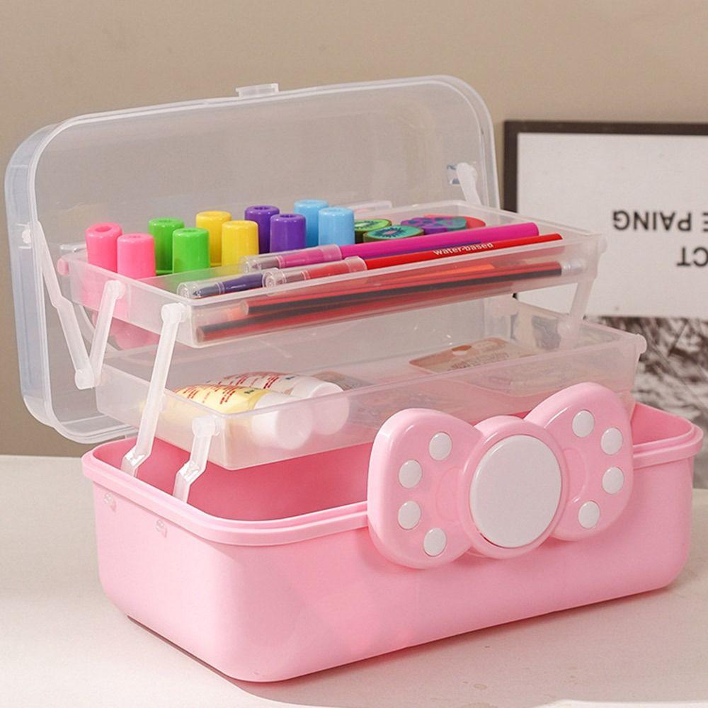 Foldable Hairpin Storage Box Large Capacity Hair Accessories Organizer  Children Girls