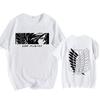 Attack On Titan Japanese Anime T-Shirts For Men And Women, Printed Cotton Short Sleeve T-Shirts, Oversized Fashion T-Shirts